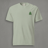 Bay Ghosts T-shirt front against a grey concrete wall