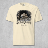 Ivory shirt with light grey concrete background