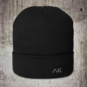 A+C Logo Organic Ribbed Beanie